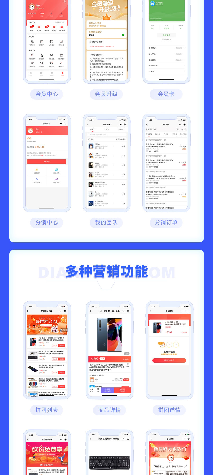 点大商城V2独立版源码SAAS部署小程序H5公众号uniapp可二开vue